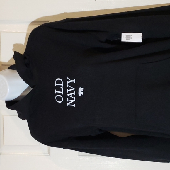Old Navy Black pull over hoodie - Picture 2 of 10